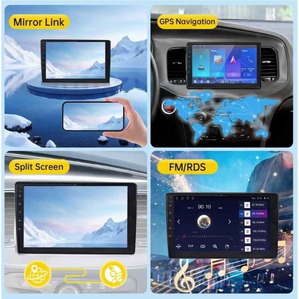 9" Android Auto Carplay Stereo 2015-2023 Dodge Charger 2+64GB Car‎ Radio GPS Cam - Picture 5 of 8